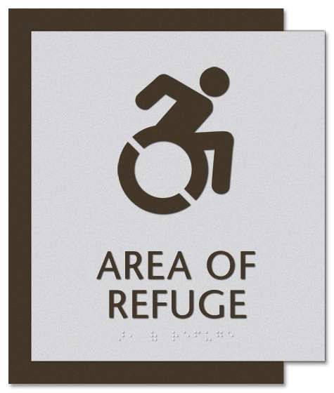 Area of Refuge Sign - Dynamic ISA Symbol