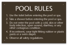 Arizona Pool and Spa Rules Sign