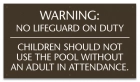 Arkansas No Lifeguard Sign