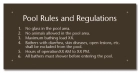 Baldwin County, Alabama Pool Rules Sign