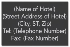 Business Center Info Sign