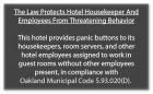 CA Housekeeper Protection Notice - 8 Pack - Self Adhesive