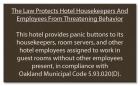 CA Housekeeper Protection Notice - Self Adhesive - 8 Pk