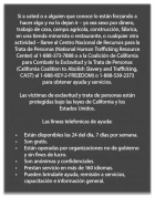 California Code - Human Trafficking Notice - Spanish Version 