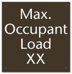 California Pool Capacity Sign