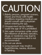 California Spa Rules Sign