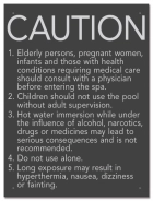 California Spa Rules Sign