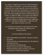 California Spanish Human Trafficking Notice