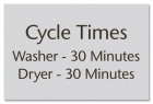 Cycle Times Sign