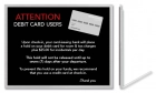 Debit Card Users Easel Sign