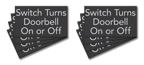 Doorbell Switch Sign - 8 Pack