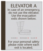Elevator Evacuation Map - Evacuation Exits