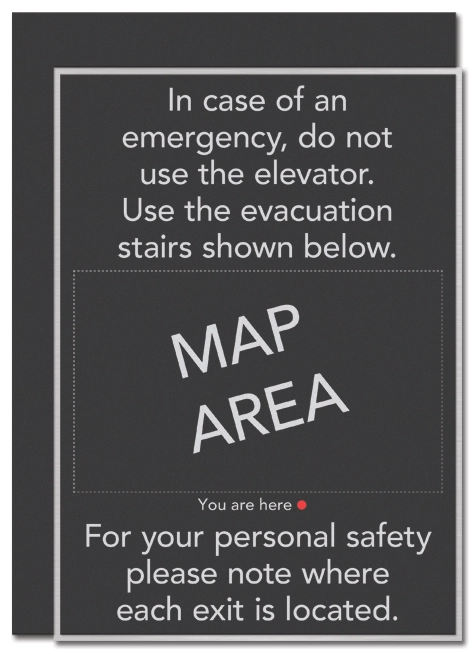 Elevator Evacuation Map - Evacuation Stairs