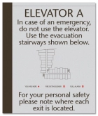 Elevator Evacuation Map - Evacuation Stairways