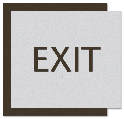 "Exit" Egress Sign - CA Compliant