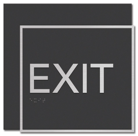 "Exit" Egress Sign - CA Compliant