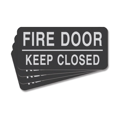 Fire Door - Keep Closed Label - 4 Pack