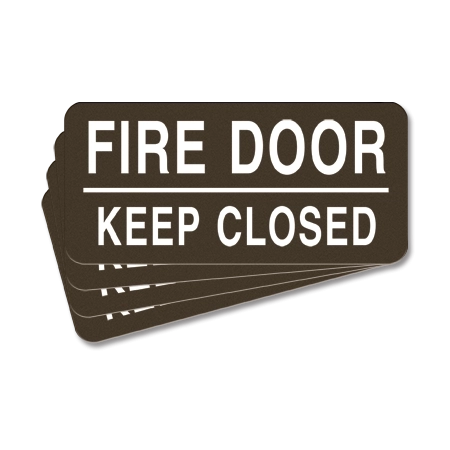 Fire Door - Keep Closed Label - 4 Pack