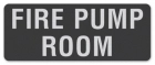 Fire Pump Room Label