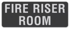 Fire Riser Room Label
