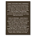 Florida Bilingual Human Trafficking Sign
