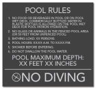 Florida Pool Rules Sign