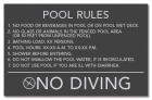 Florida Pool Rules Sign
