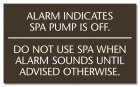 Florida Spa Alarm Rules Sign