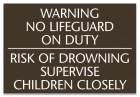 Georgia No Lifeguard On Duty Sign