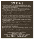 Georgia Spa Risks Sign