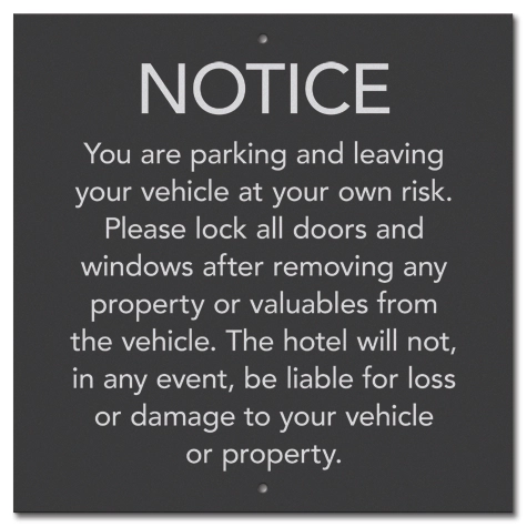 Guest Parking Notice Sign