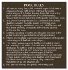 Hawaii Pool Rules Sign