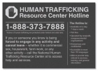 Human Trafficking Notice - Acrylic MaterialNew York Code