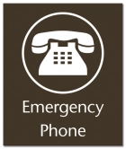 Illinois Emergency Phone Sign