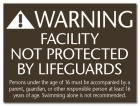 Illinois No Lifeguard Sign