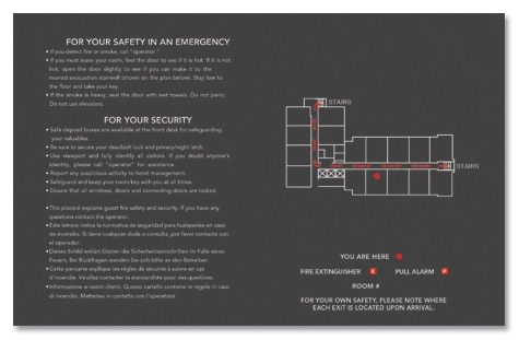 In-Room Evacuation Plan
