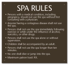 Iowa Spa Rules Sign