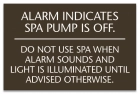ISPSC Spa and Hot Tub Alarm Sign