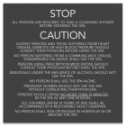 Jefferson County, Alabama Spa Rules Sign