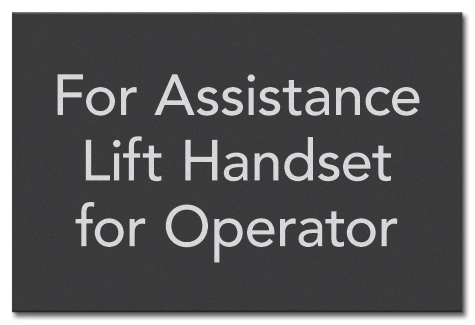 Lift Handset for Operator