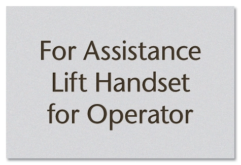 Lift Handset for Operator