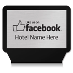 "Like Us on Facebook" Plaque w/ Easel
