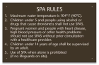 MAHC Spa Rules Sign