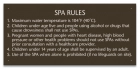 MAHC Spa Rules Sign