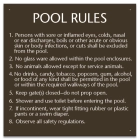 Maricopa County, Arizona Pool Rules Sign