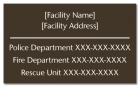 Maryland Emergency Info Sign