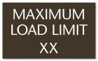 Maximum Load Pool Rules Sign