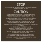 Mobile County, Alabama Spa Safety Rules Sign