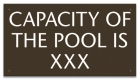 Montana Pool Capacity Sign