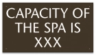 Montana Spa Capacity Sign